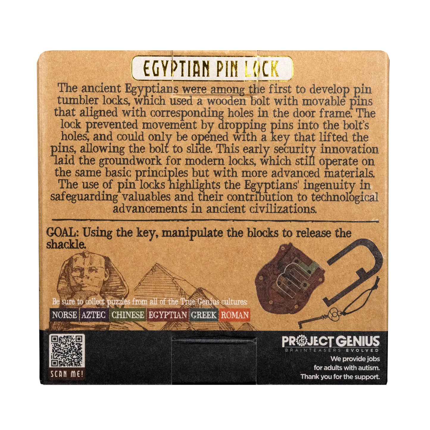 Pin Lock - Unlock the Wisdom of the Pharaohs