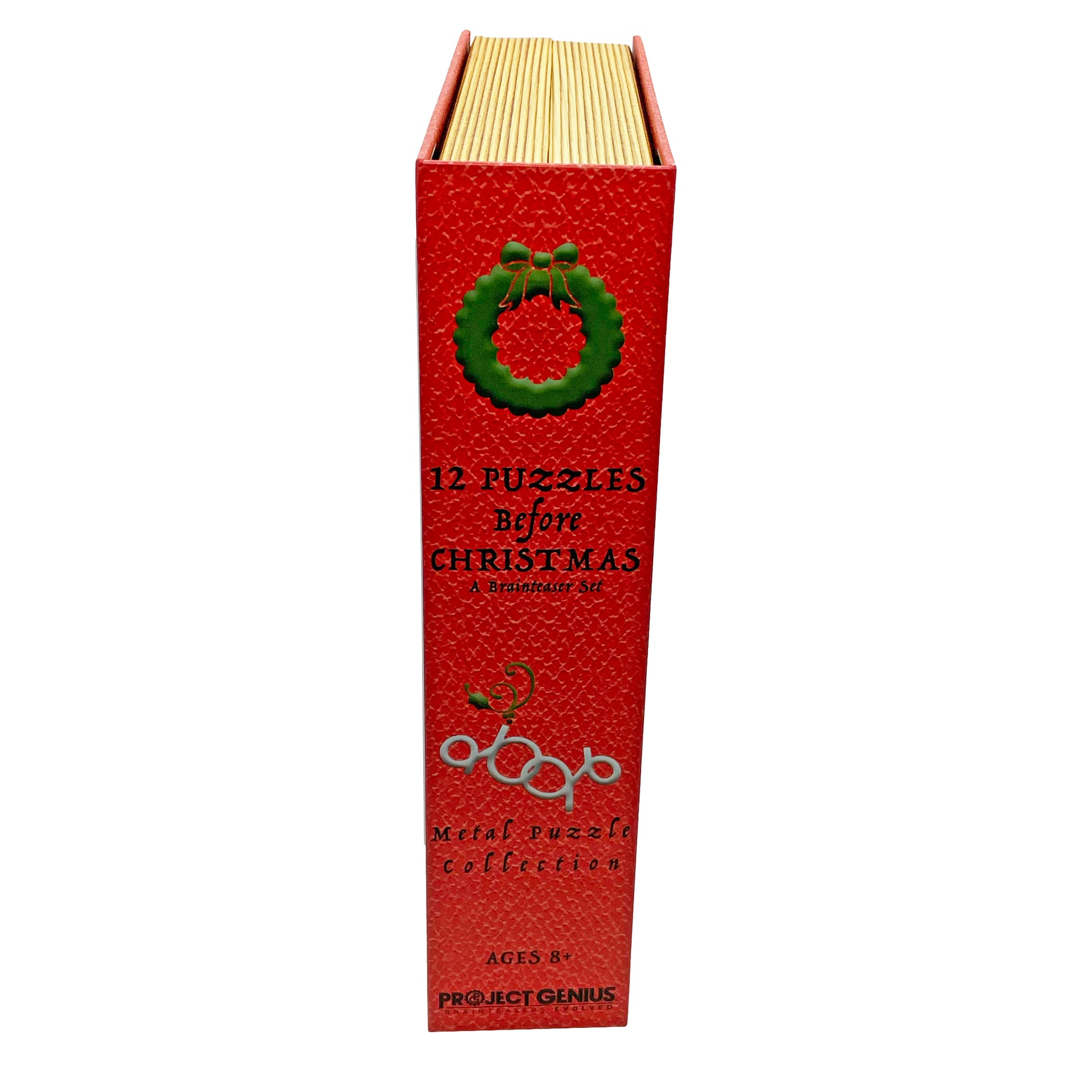 Project Genius: Christmas Countdown Book - 12 Puzzles Before Christmas: Advent Calendar Book, Metal Disentanglement Puzzles Project Genius: Christmas Countdown Book - 12 Puzzles Before Christmas: Advent Calendar Book, Metal Disentanglement Puzzles