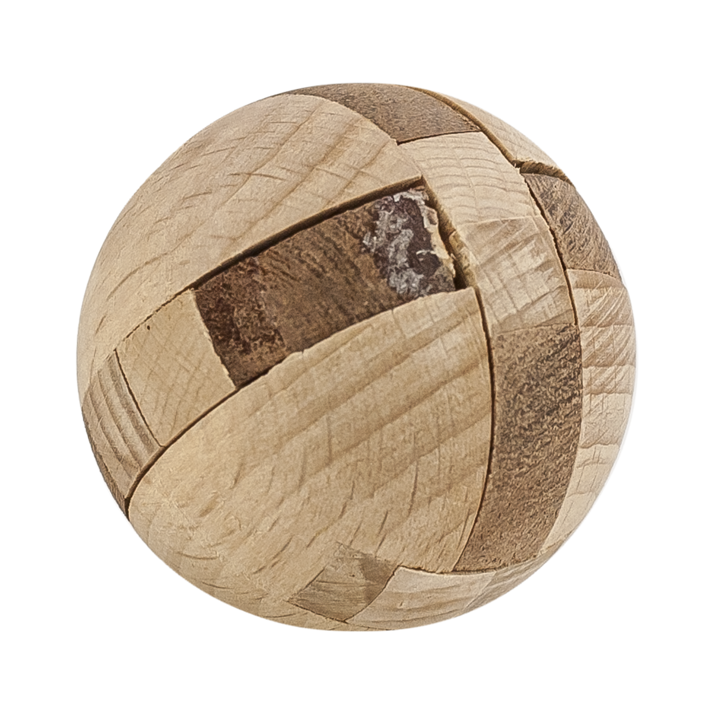 Aztec Sun Stone - Interlocking Wooden Sphere Puzzle