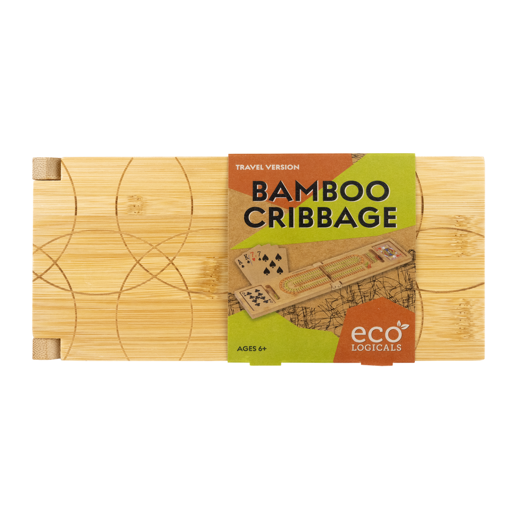 Bamboo Cribbage - Classic Card Game in a Travel-sized Version