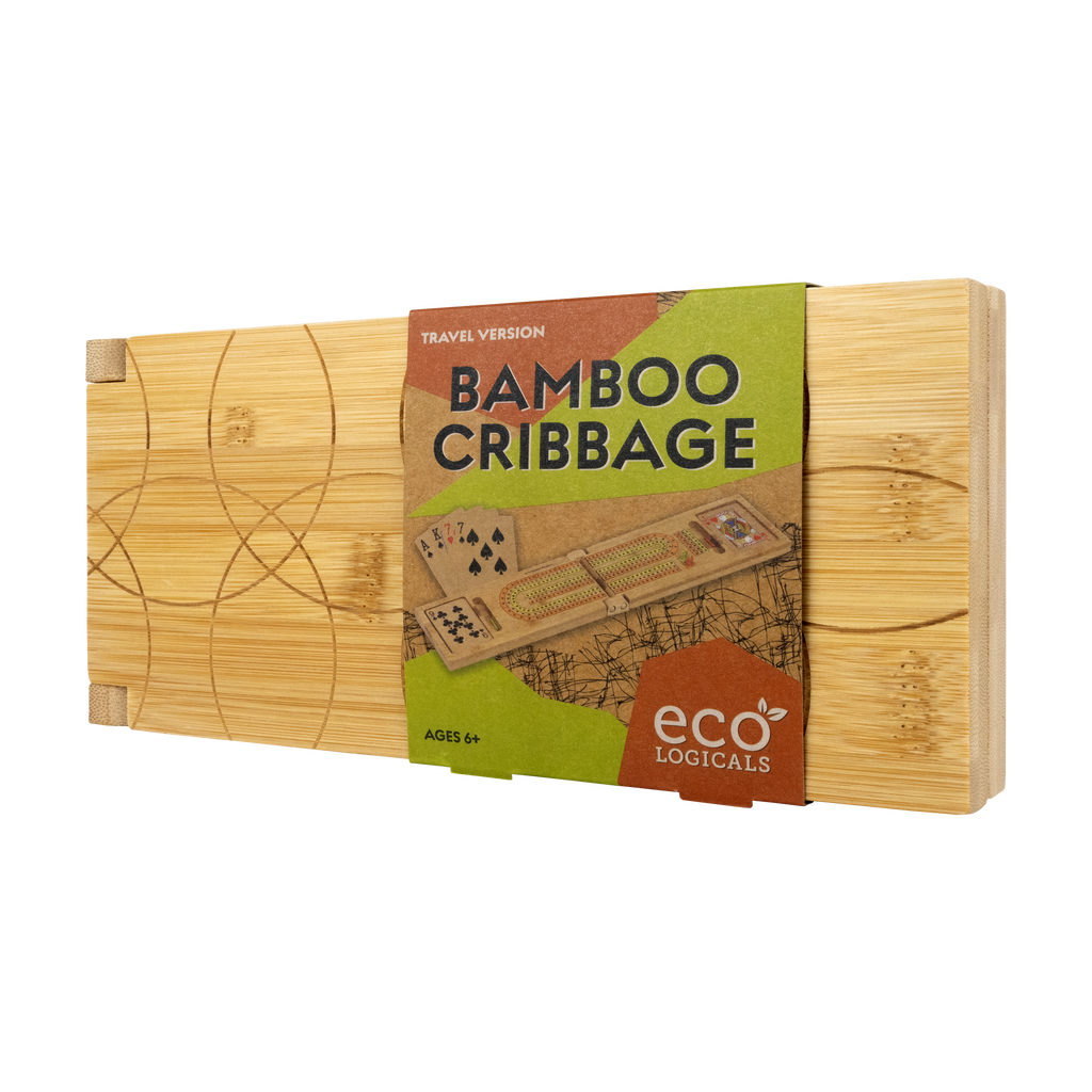 Bamboo Cribbage - Classic Card Game in a Travel-sized Version