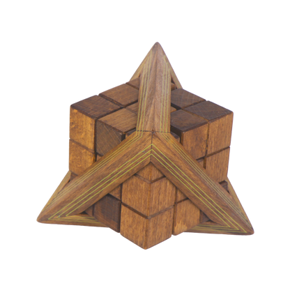 Egyptian Triglyph - Wooden Pyramid Brainteaser