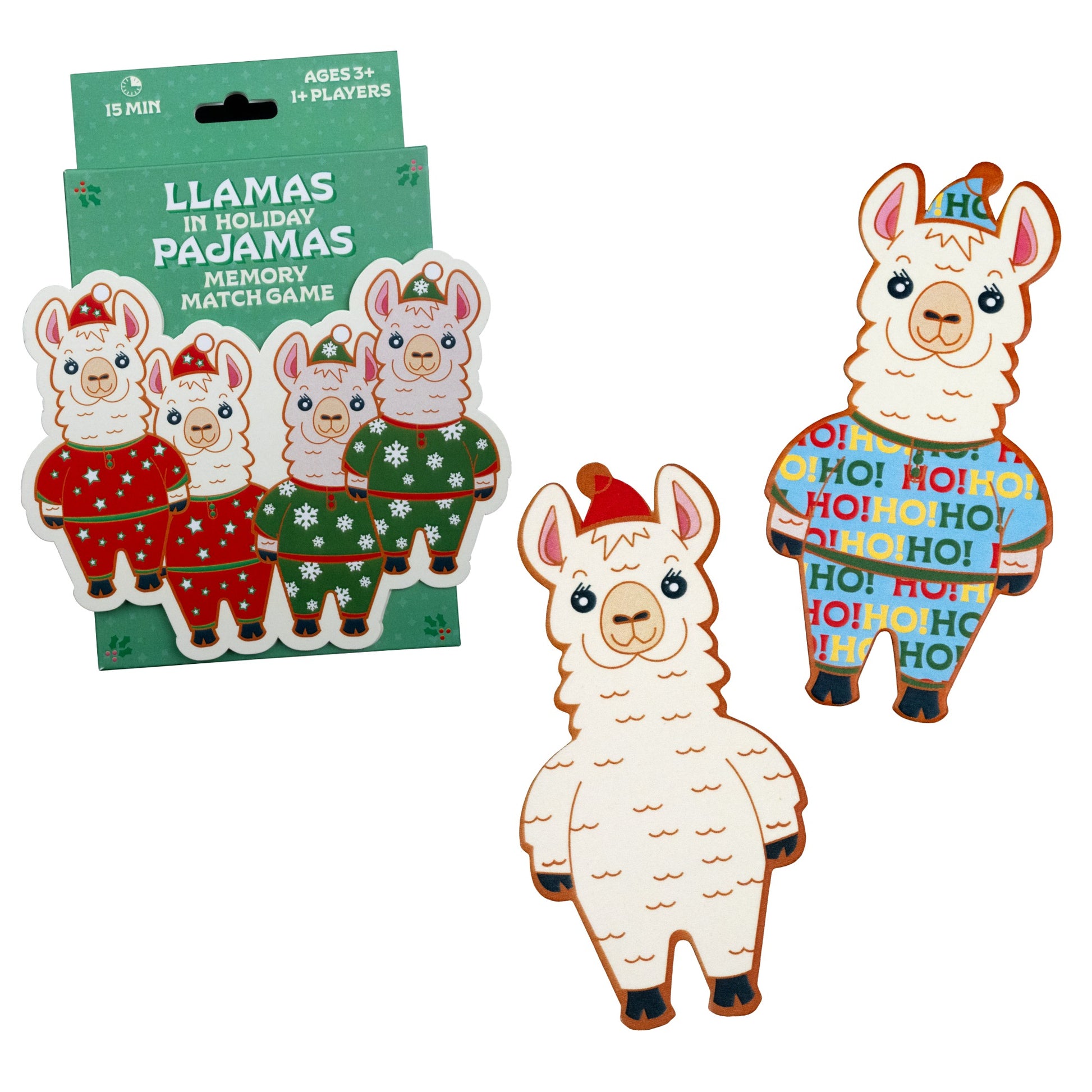 Llamas in Pajamas - Holiday Memory Game