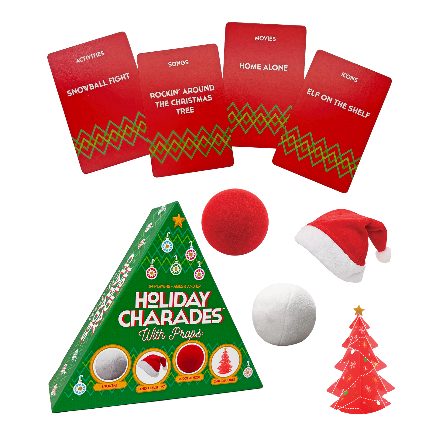 Holiday Charades Props Family Game