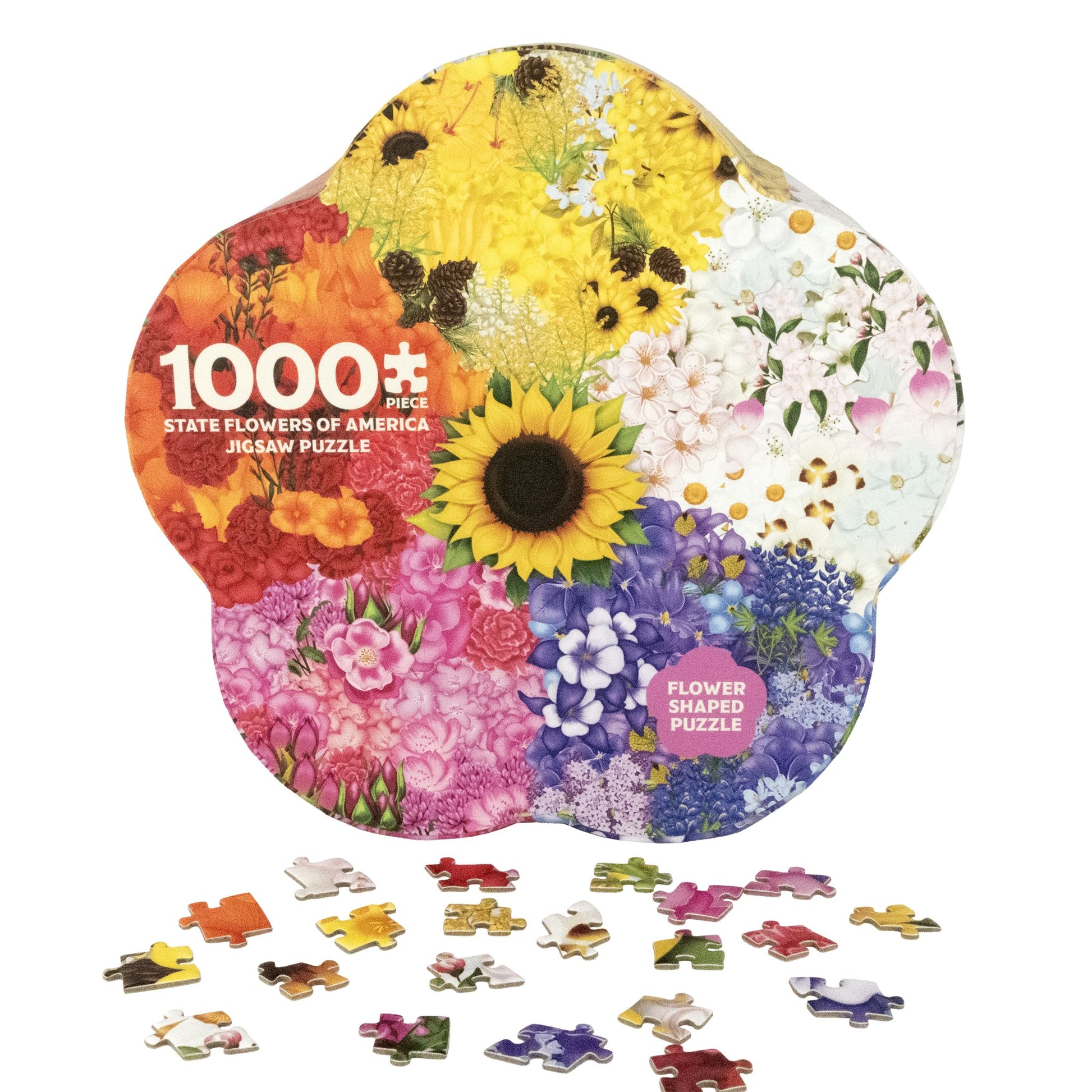 State Flower jigsaw puzzle flower shaped 1000 piece