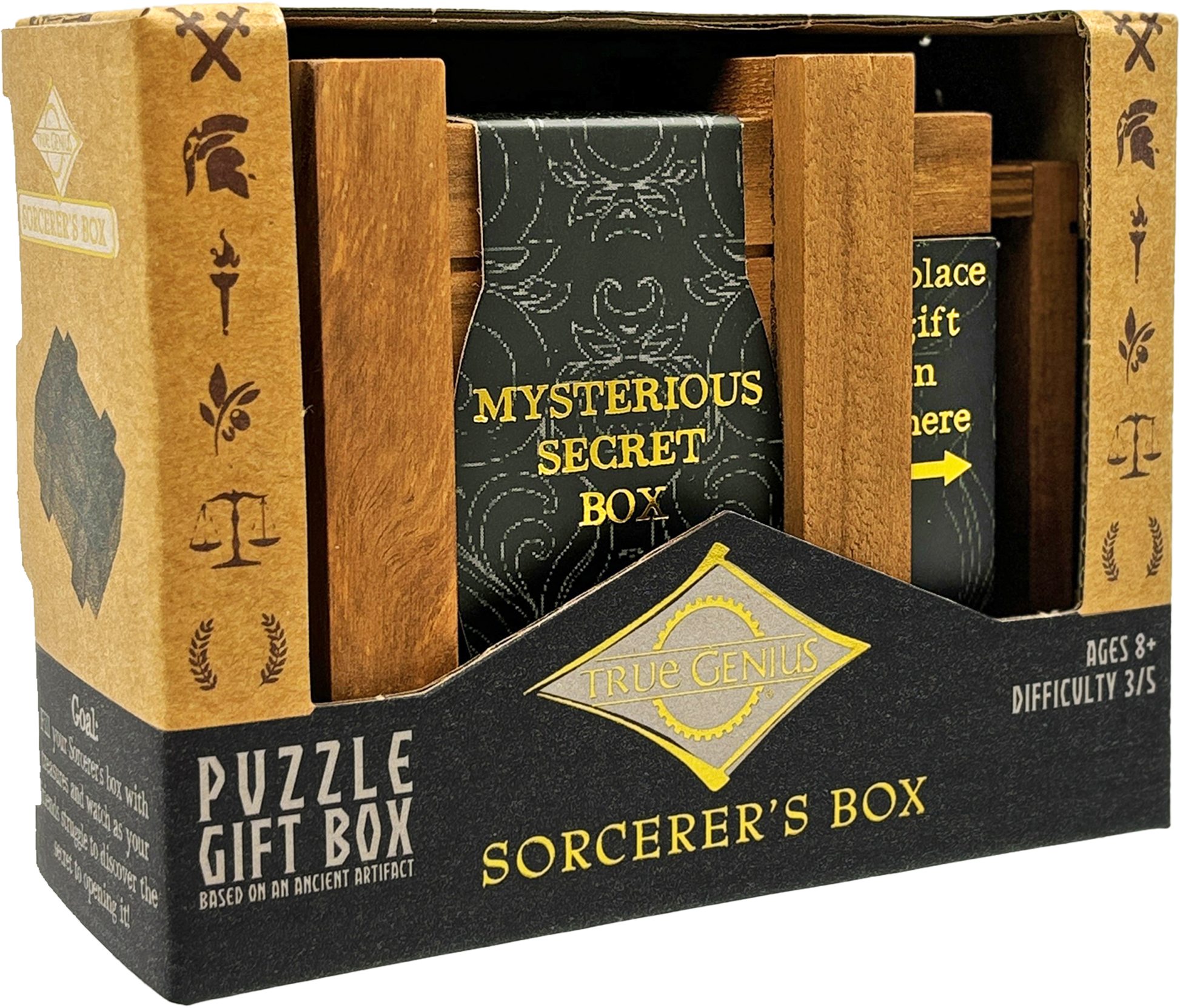 Project Genius: Sorcerer's Box - Wooden Secret Box, Brainteaser Puzzle Project Genius: Sorcerer's Box - Wooden Secret Box, Brainteaser Puzzle