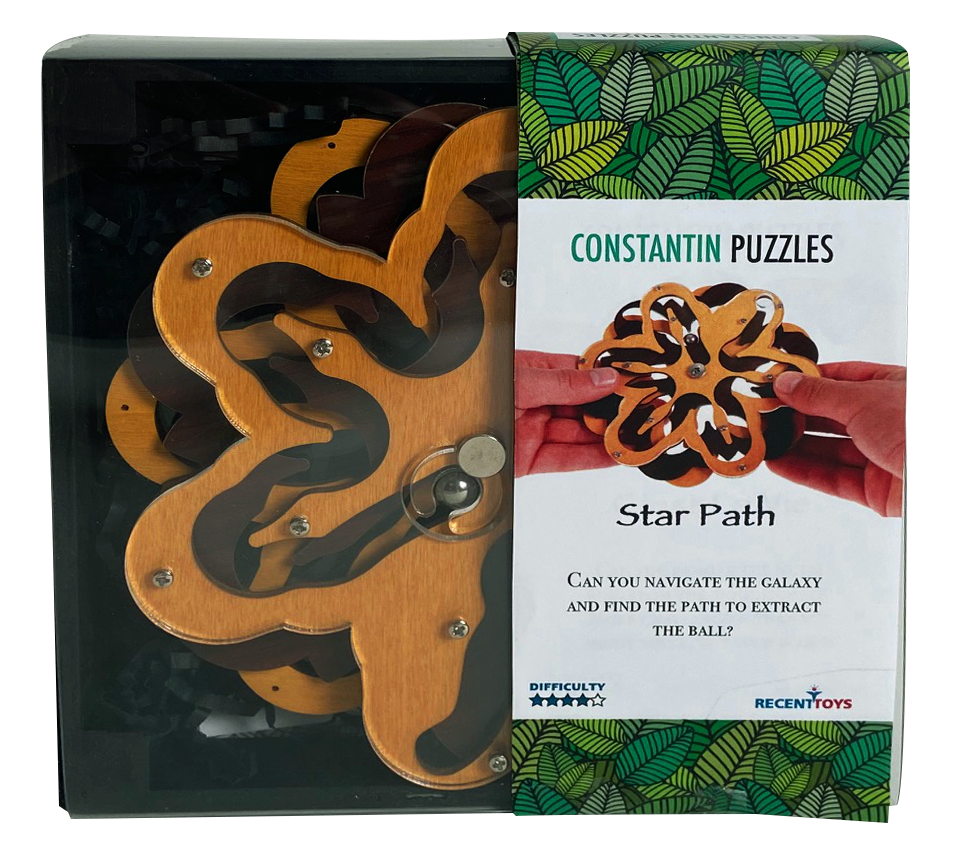 Star Path – Wooden Maze Puzzle
