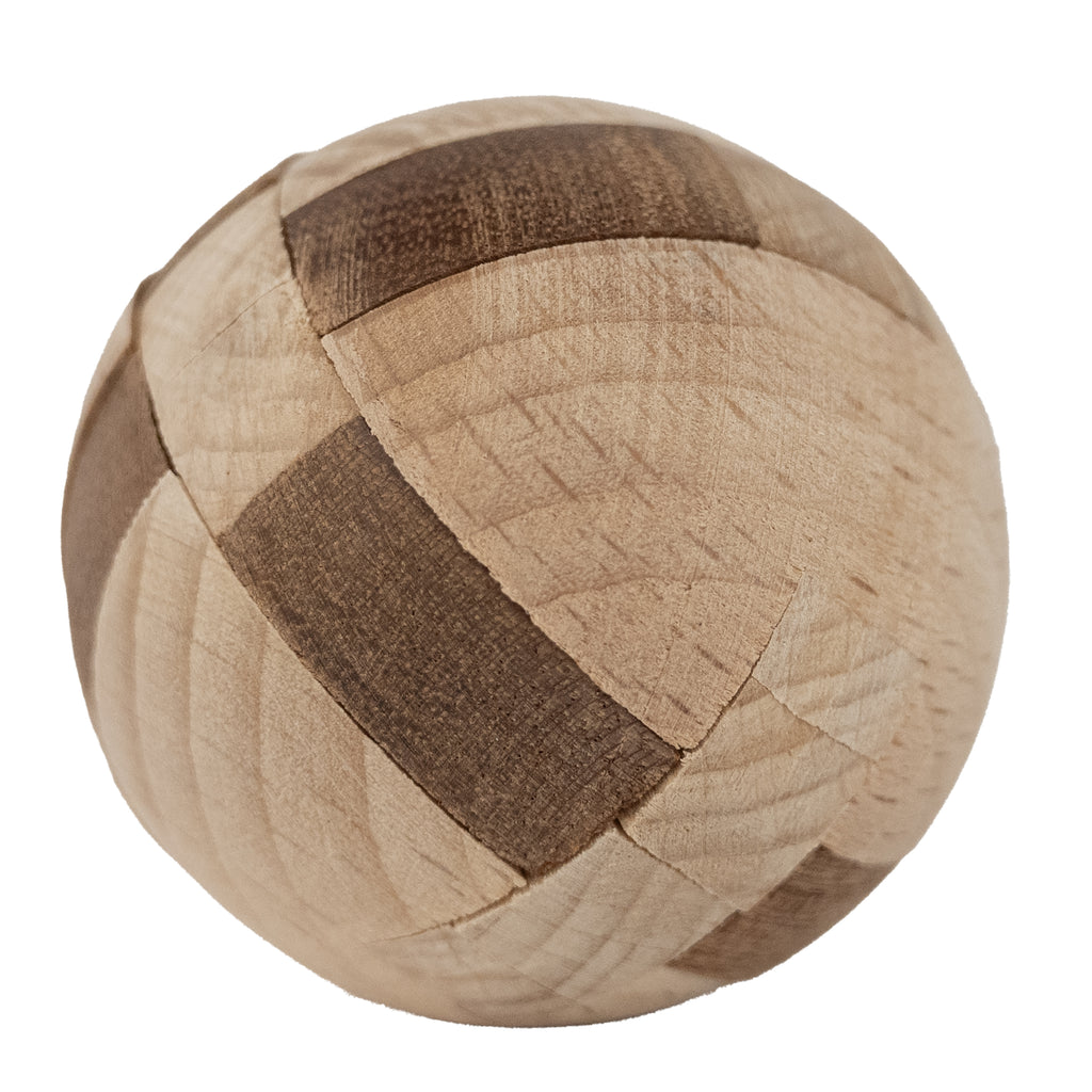 Aztec Sun Stone - Interlocking Wooden Sphere Puzzle