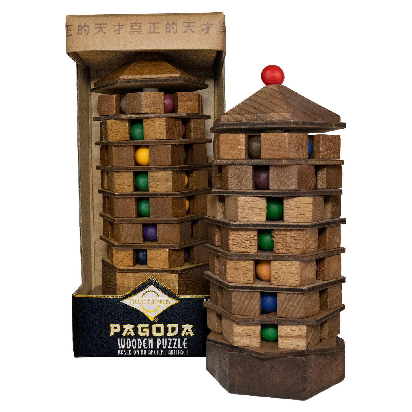 Chinese Pagoda - Turn and Tilt Tower Puzzle