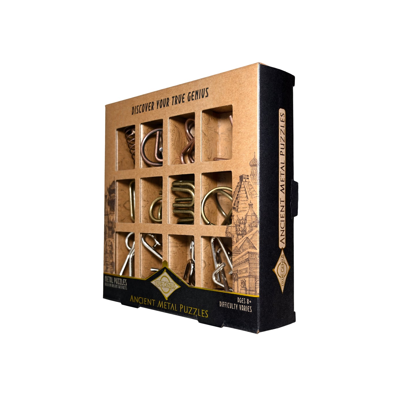 Ancient Metal Puzzle Set - 12 Pack