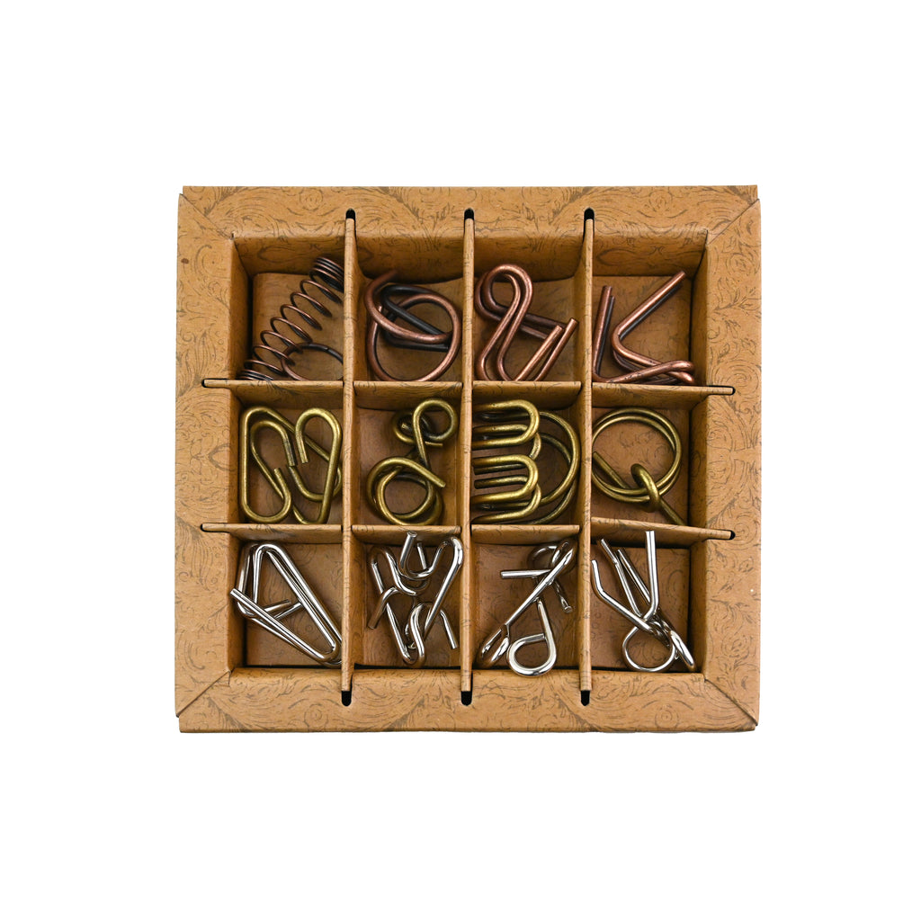 Ancient Metal Puzzle Set - 12 Pack