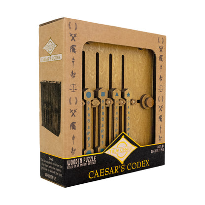 Caesar's Codex - Lever Sliding Wooden Puzzle