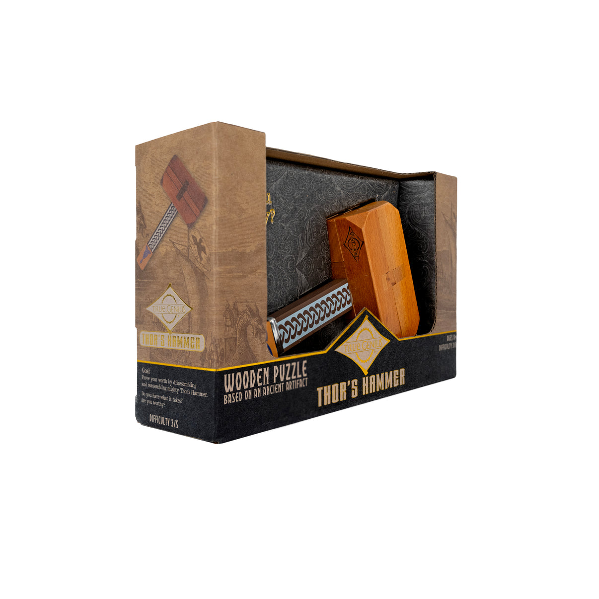 Wood Puzzle Thors Hammer - True Genius