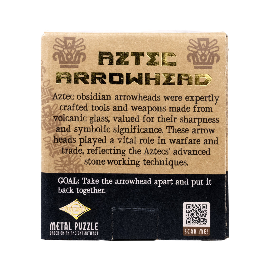 Aztec Arrowhead puzzle package back with description