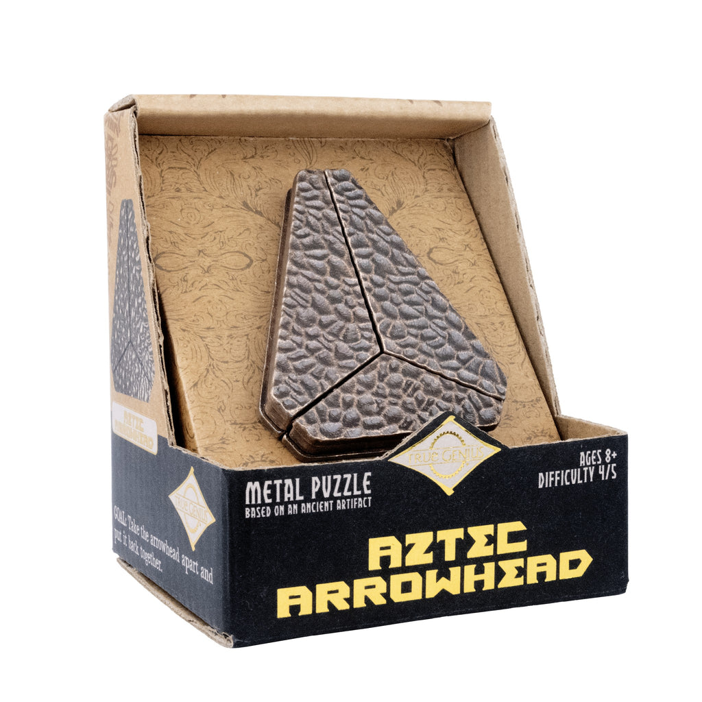 Aztec Arrowhead puzzle package left side
