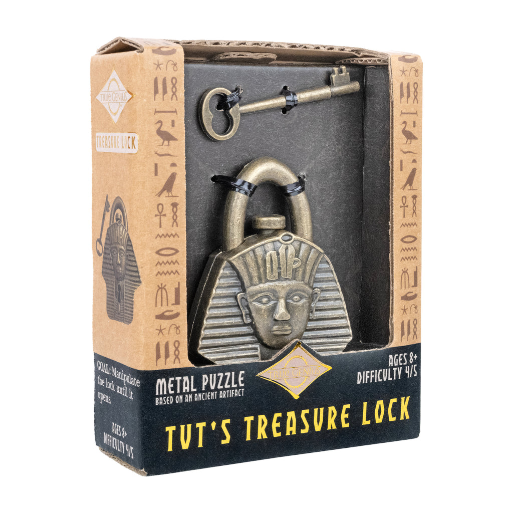 Tut's Treasure Lock Egyptian trick lock puzzle angled package view