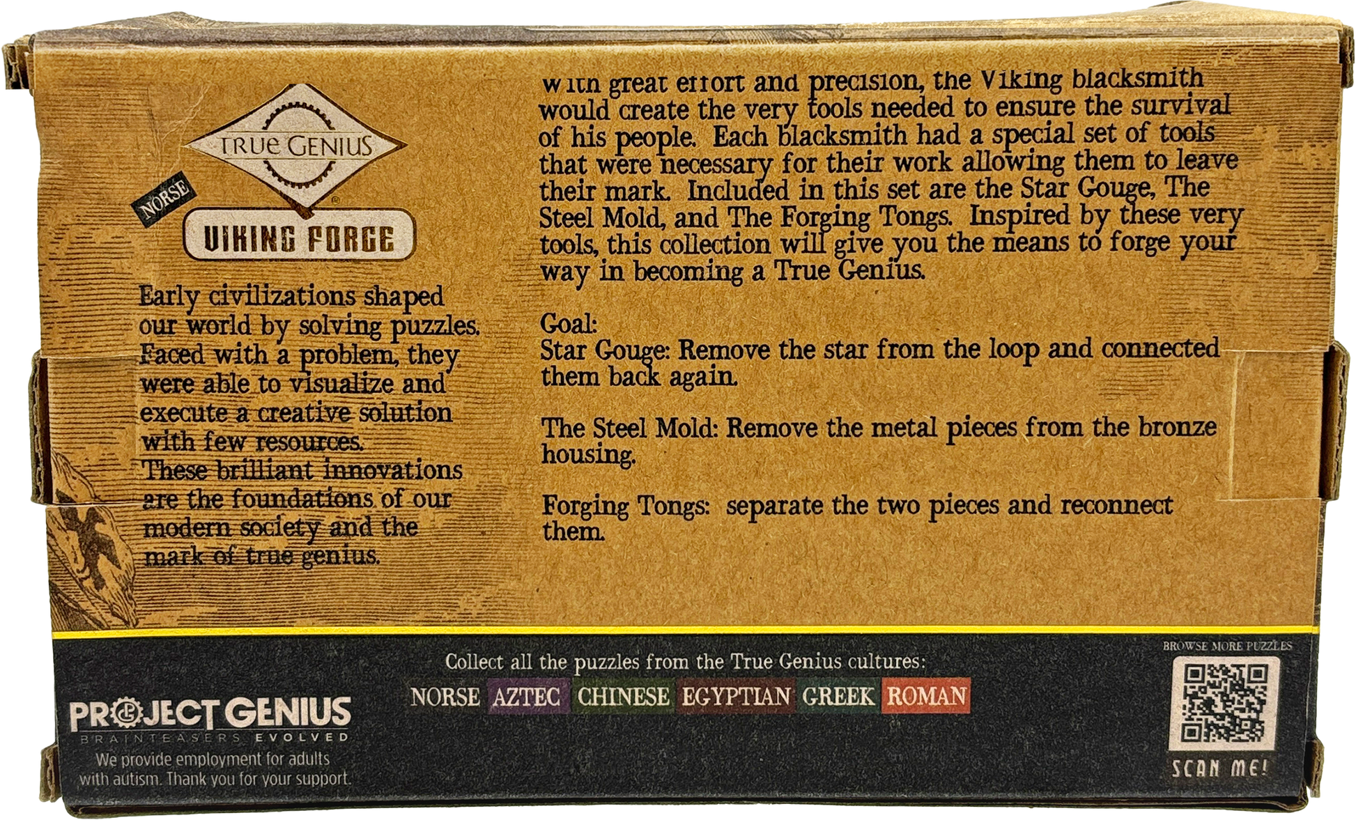 Project Genius: Viking Forge 3-Pack -Cast Metal Brainteaser Project Genius: Viking Forge 3-Pack -Cast Metal Brainteaser